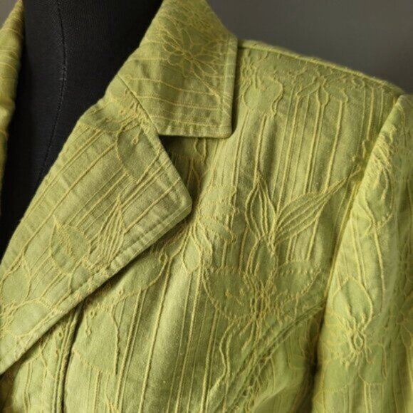 Vintage Laura Petites Cotton Blazer Jacket Sz 8 - Picture 2 of 13